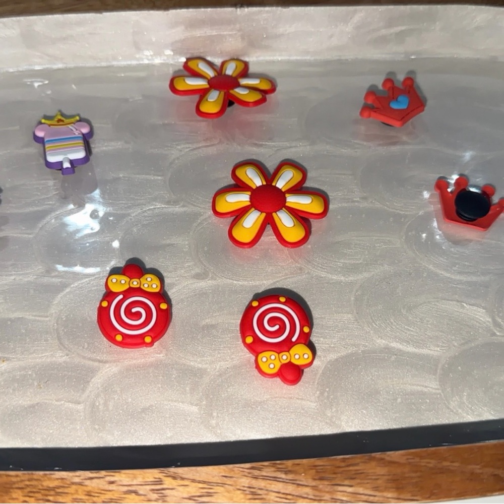 Colorful croc charms